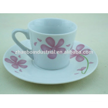 Hot selling turkish porcelain coffee cup and saucer